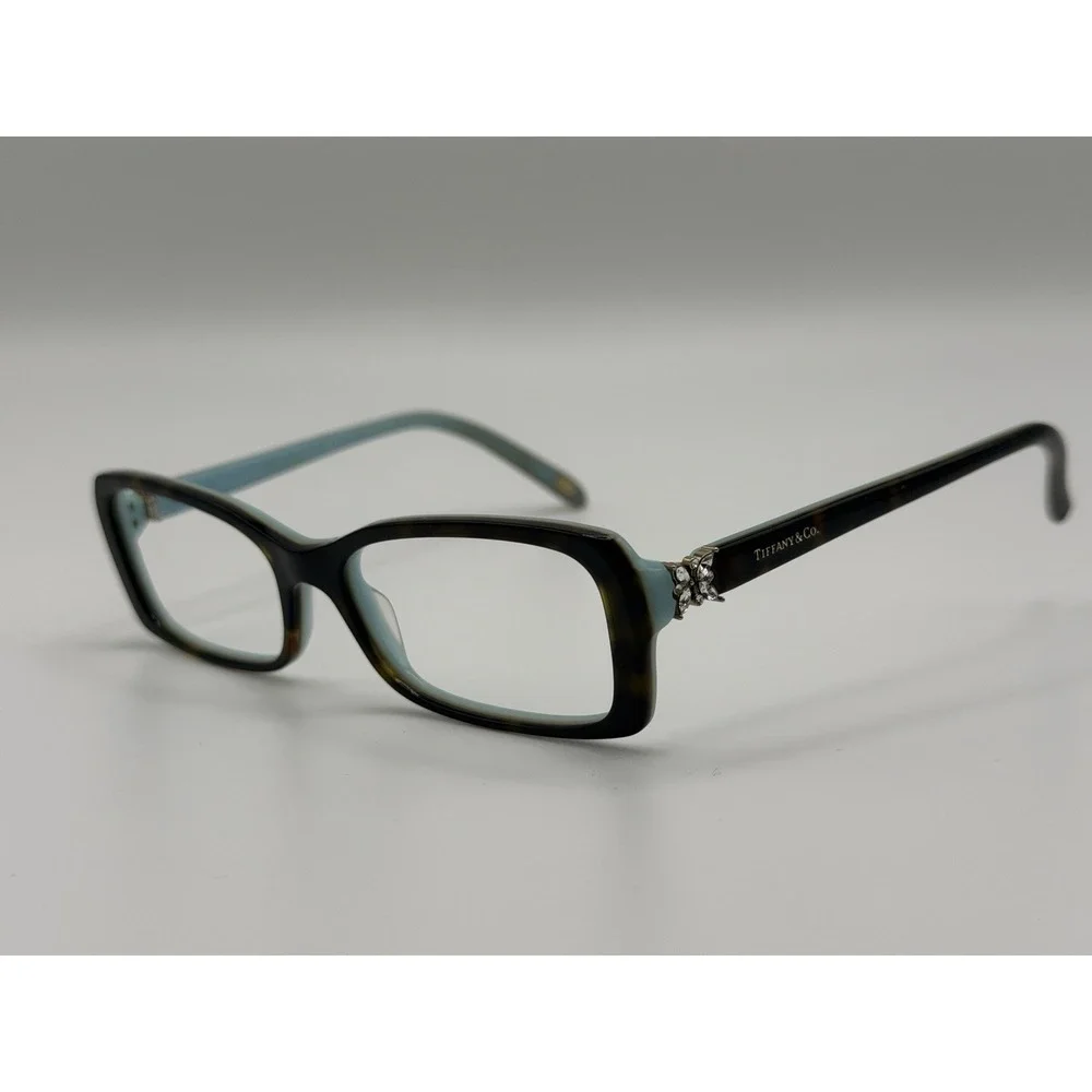 READ- Tiffany Co Eyeglasses Frames Only Womens Full Rim 53•16•140 Made in Italy